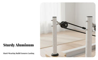 Multi-Functional Pilates Reformer Bed Compact Storage Pilates Reformer Comfortable Padding Effortless Gliding for Private Instructor S, Stretching Practiti Single Rs, Fitness Lovers, Gym, Apartment