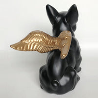 Bulldog Flying Dog Resin Craft Figurine Desktop Decoration Modern Minimalist