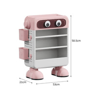 Easy to Organize Student Desk Organizer Shelf Space-Saving Cartoon Book Shelf Large Capacity Standing Book Rack Sturdy for Students, Kids, Study Room, Classroom