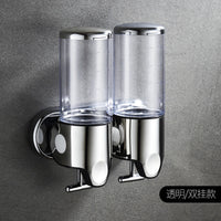 Wall-Mounted 304 Stainless Steel Soap Dispenser, Manual Press, for Hotel Bathroom