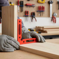High Precision 90 Degree Positioning Square Rust Proof Right Angle Clamping Square Anodized Finish Woodworking Corner Clamp Tool Easy to Use for Woodworkers, Carpenters