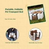 Plush portable dog booster seat