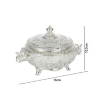 Sugar Bowl with Lid and Spoon Ornate Sugar Bowl with Lid Lidded for Hosts