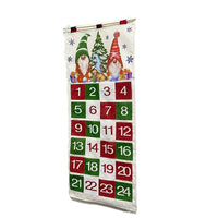 Christmas Advent Calendar Hanging Decoration, 24-Grid Countdown Wall Calendar