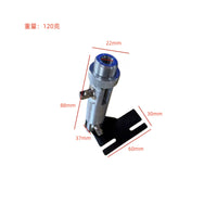 Slotted Base Kick Drum Mic Mount Side Tightening Screw Drum Audio Capture Device Mount Metal Mic Mounting Bracket Knurled