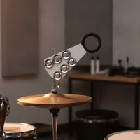 Cymbal Sizzler No Holes Cymbal Hanger with Bells Sizzle Chain Circlet-Shaped Drum Accessory Tapered for Drummers, Stage