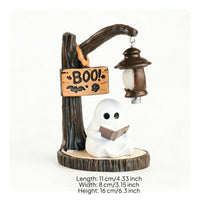 Spirit Figurine with Lantern Tabletop Spirit Figurine Seasonal for Desk