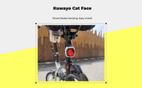 Brake-sensing waterproof bike light