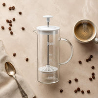 Glass Milk Frother Simple Design Latte Art Pitcher Heat Resistant