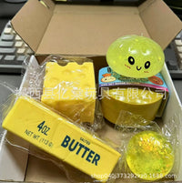 4-Piece Malt Sugar Squishy Box Stress-Relief Toy Blind Box