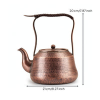 Hammered Copper Kettle Traditional Copper Kettle Decorative Stovetop Teapot for Homeowners, Kitchen