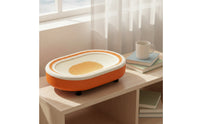 Cat Scratching Lounge with Wooden Frame Oval Pet Furniture Compact for Kittens