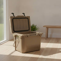 Insulated Portable Cooler Stain Resistant Cooler Box Sturdy Ice Box Leakproof for Camping, Car