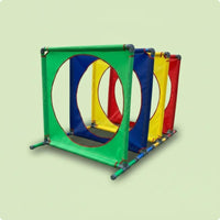 Hurdle Tunnel Set Portable Kids Obstacle Course Easy to Clean for Preschoolers