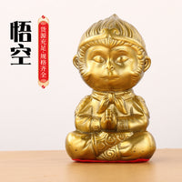 小款齐天大圣摆件铜孙悟空摆件战斗圣佛一心向佛车载家居桌面装饰