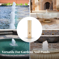Brass Fountain Nozzle Sturdy Construction Bubbling Fountain Nozzle Creates Beautiful Visual Effects for Garden, Outdoor