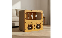 2 Levels Cat House Large Space Cardboard Cat Scratcher Cave Cozy Comfortable for Multiple Cats