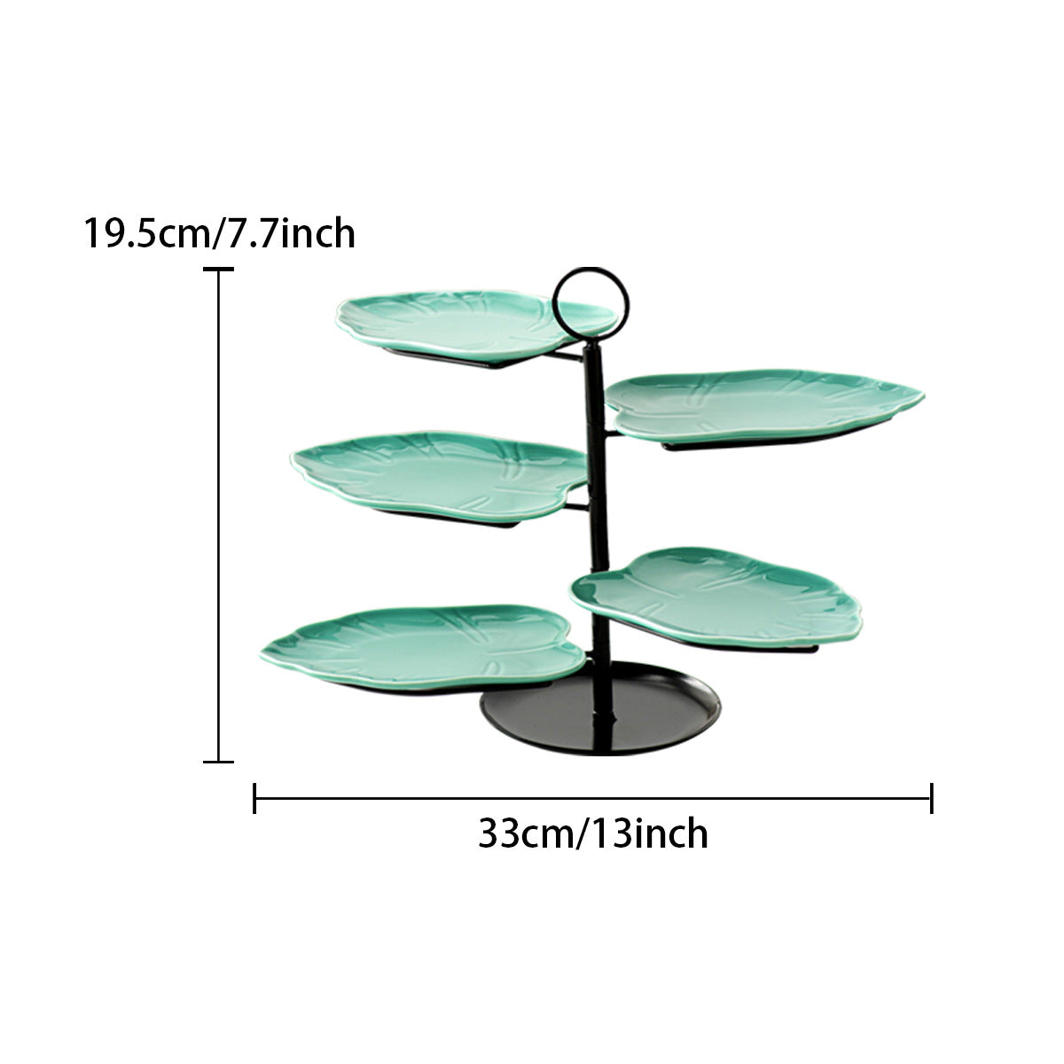 Blue / 5-layer Leaf Plate