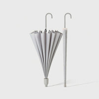 Straight 16 Rib Umbrella Waterproof Hook Handle Umbrella Sturdy Long-Lasting for Commuters