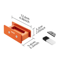 Retractable Film Stripping Adjustable Stripping with Replacement Blades Handheld Edge Banding Cutter Compact for Installers, Craftsmen, Cabinet Installation, Workshop
