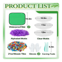 Personalized Decorative Mosaic Stepping Stone Kit Garden Stepping Stone Kit