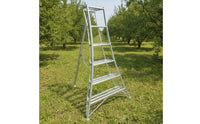 Three-Legged Orchard Ladder Aluminum Tripod Ladder Wide-Step Folding for Orchardists