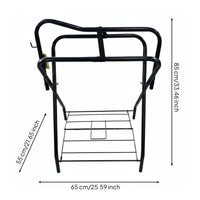 Tack Storage Rack Wire Base Horse Saddle Holder Unobstructed Frame