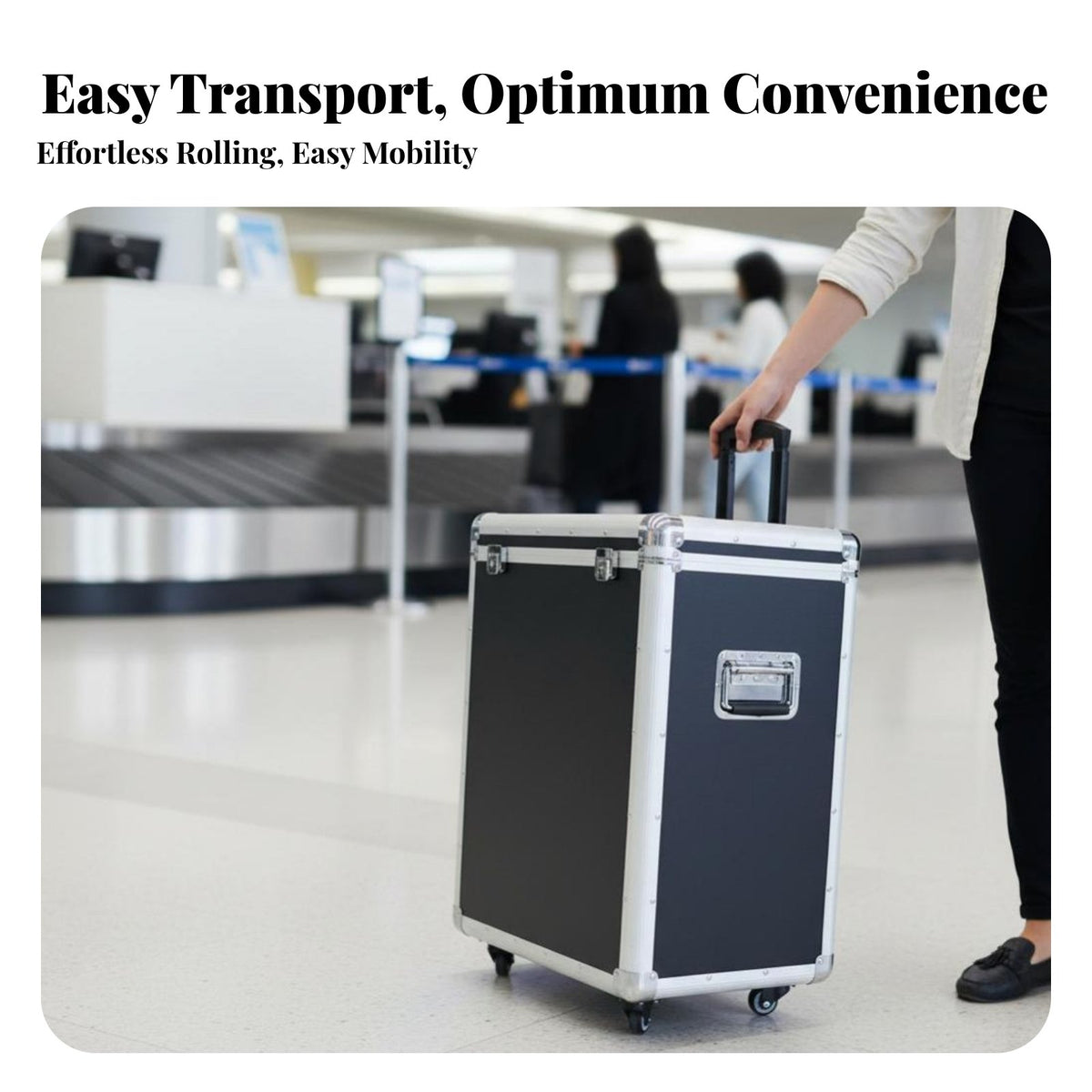 Desktop Computer Transport Box Security Lock Equipment Case for Gamers, Students