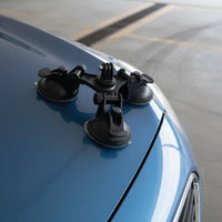 Triple Suction Cup Mount Low-Angle Triple Suction Cup Camera Mount Vibration Reduction for Vloggers, Photographers, Surfboard
