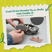 Sintered Brake Pads for GP4 484 Calipers