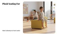 S-Shaped Upholstered Bench distinctive Shape Waiting Room Seating Modern aesthetic Sturdy construction for Visitors