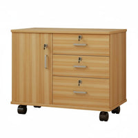 2-Drawer Locking Bedside Table space-saving Size Nightstand with Drawers for Students