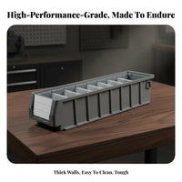 Multi-Compartment Utility Box Divided Compartments Parts Organizer for Hobbyists