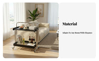 two-levellevel Rolling Stand adaptable Mobile Furniture Easy Assembly for Homeowners