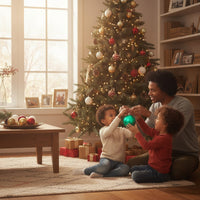 Matte Ball Ornament with Metal Cap Spherical Ornaments with Hanging Loop Decorative Christmas Tree Ornament Reusable for Homeowners, Decorators, Holiday Displays, Shop Displays