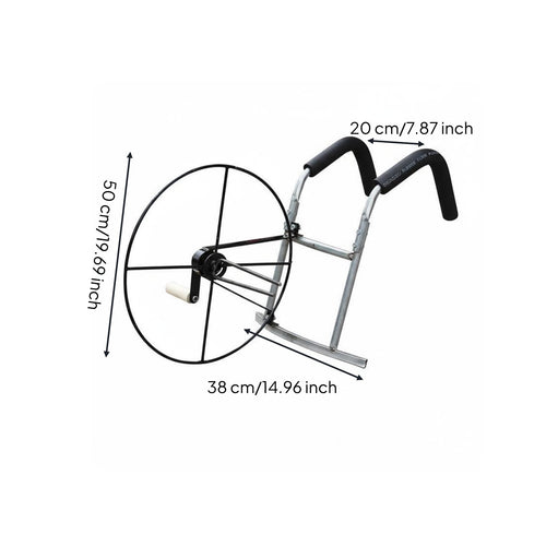 Flat Hose Reel Labor Saving Irrigation Equipment Rustproof for Garden, Gardeners