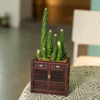 Chinese Cabinet Flower Pot Multi-Purpose House Decoration for Desktop