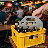 Quad Beer Opener and Beer Rack, Stainless Steel, Two-in-One Tool