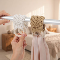 2 Pieces Crochet Towel Holder Handmade Home Accessory Decorative for Bathroom