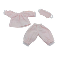 3-Piece Doll Pajama Set Tapered Legs Doll Pajama Outfit Soft Material Toy Apparel