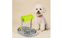 Slow Feeder with Rotating Drum Anti-Gulping Interactive Pet Feeder No Power