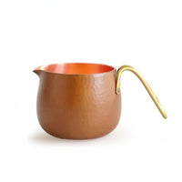 Copper Coffee Pot Hammered Turkish Coffee Pot Compact for Tabletop Serving