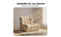 Retro Design Yellow Button-Tufted Sofa Nordic design Living Room Furniture Highrear Support Couch space-saving Size for Apartment Dwellers, Homeowners, Families, Lounge Area, Den, mezzanine, Home Office