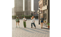 4 Pieces Painted Miniature Figure Detailed Scale Model Figure Vibrant Toy Compact for Collectors