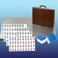 160 Tiles Acrylic Crystal Mahjong Tiles Long-Lasting and Shockproof