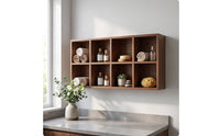 Grid Display Cabinet Space-Saving Grid Display Cabinet Easy to Clean Storage Unit for Bedroom