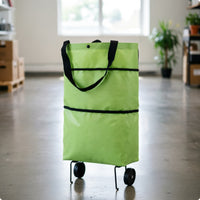 Foldable Wheeled Shopping Bag Easy to Clean Portable Shopping Bag with Wheels
