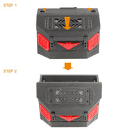 RCDream 1/12 MJX H12P Tail Tool Box Spare Battery Compartment Gundam Style Storage Box
