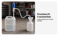 Versatile Liquid Transfer Siphon | Thickened PE Construction, Manual Siphon Pump, for Garage