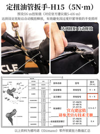 Hydraulic Brake Line Torque Wrench for Road Bike, 4/5/8Nm